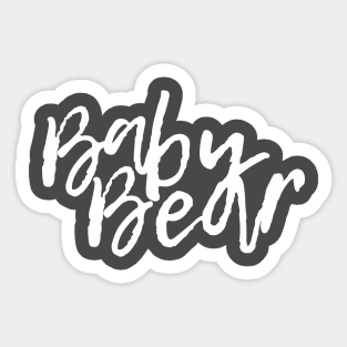 Baby Bear in White Sticker